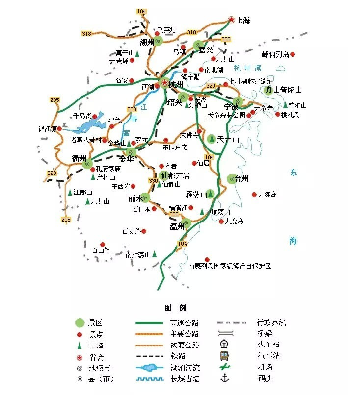 杭州旅游地图高清版本(杭州旅游地图手绘)