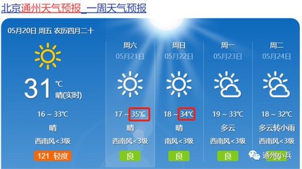 北京通州天气预报(北京通州天气预报7天一周)