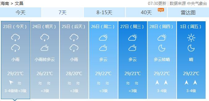 未来3天天气(未来30天天气)